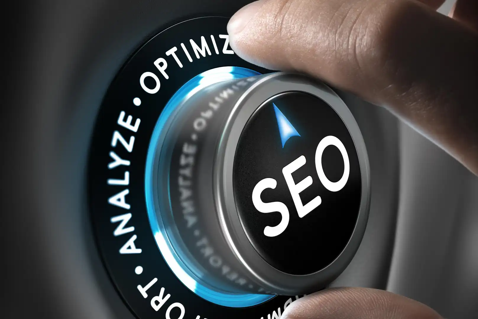 SEO optimization strategy control knob representing fine-tuned technical SEO for law firms